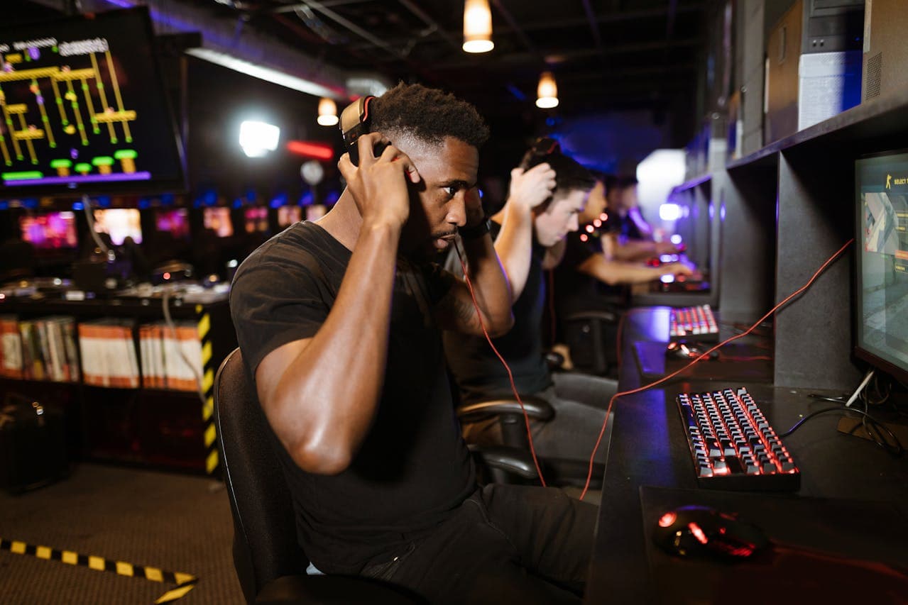 Men Playing Computer Games