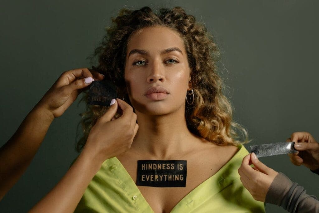 A Woman with a Manifesto Written on Her Body